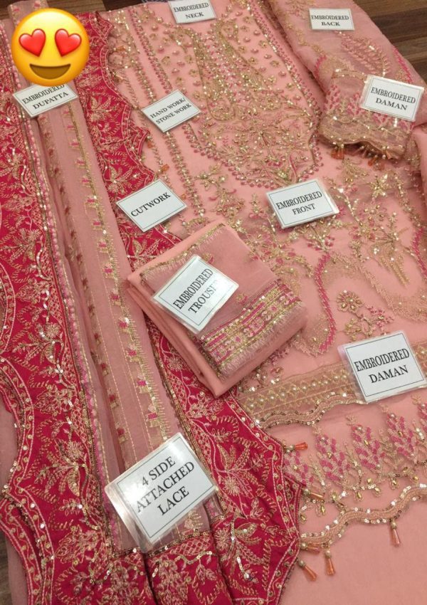 Afrozeh- Luxury Embroidered 3pc