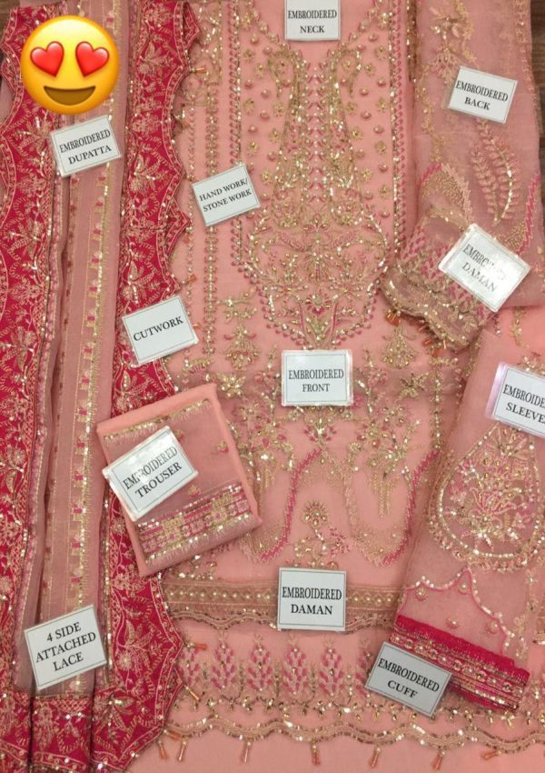 Afrozeh- Luxury Embroidered 3pc