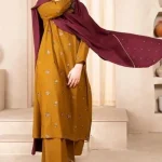 BAROQUE - Embroidered Lawn With Digital Diamond Dupatta