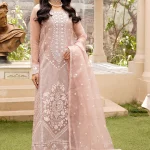 Luxury Partywear 3pc Dress with adda work 