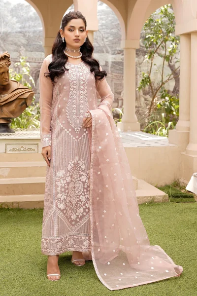Luxury Partywear 3pc Dress with adda work 