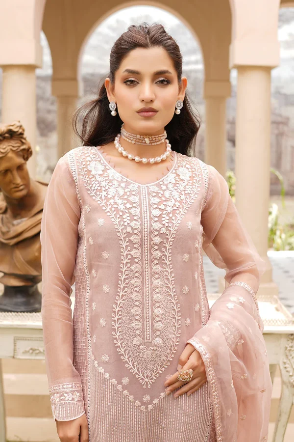 Luxury Partywear 3pc Dress with adda work 