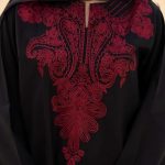 Elegant Black Embroidered 3-Piece Suit