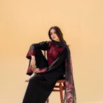 Elegant Black Embroidered 3-Piece Suit