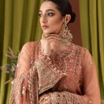 Embroidered Bridal 3pc Dress