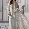Maria B-Embroidered Luxury Formal Long Dress with Dupatta 