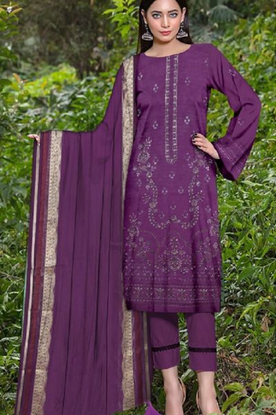 JAAN E ADAA- Embroidered Lawn 3pc