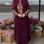 Luxury Chiffon Heavy Embroidered Dress