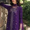 Qalamkar- Purple Luxury Lawn 3pc