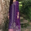 Qalamkar- Purple Luxury Lawn 3pc