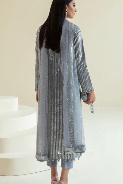 Embroidered Chiffon 3 PC Formals Dress (02)