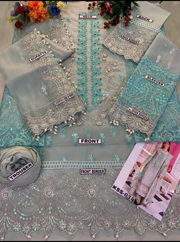 ELAAF - Luxury Embroidered 3pc Dress