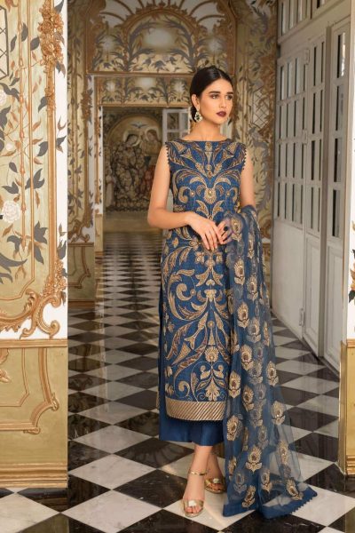 Embroidered 3pc Lawn Dress