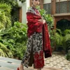 Embroidered Lawn 3pc with Organza Patches