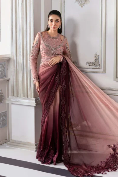 Maria B - Embroidered Chiffon Saree
