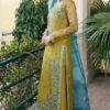 AKBAR ASLAM-Organza Partywear Heavily Adda work 3pc