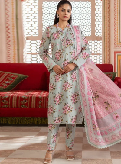 Al Zohaib Printed Lawn Suits 3pc