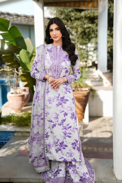 Aneela-Lawn 3pc Dress