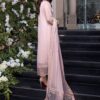 Azure Pink Embroidered Chiffon 3pc Dress