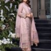 Azure Pink Embroidered Chiffon 3pc Dress