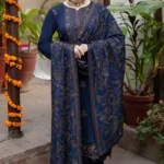 Bareeze-3pc Dhanak Embroidered Dress