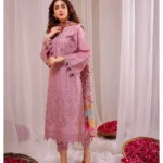 Bareeze Dhanak Embroidered with Digital Shawl