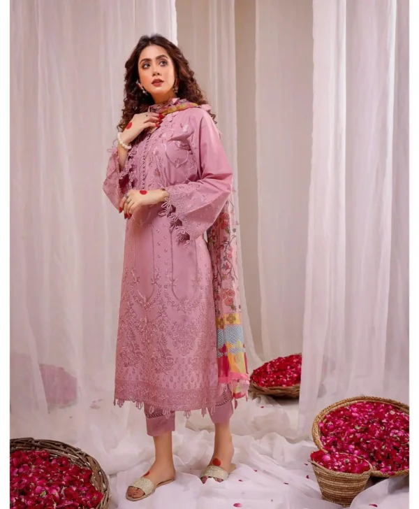 Bareeze Dhanak Embroidered with Digital Shawl