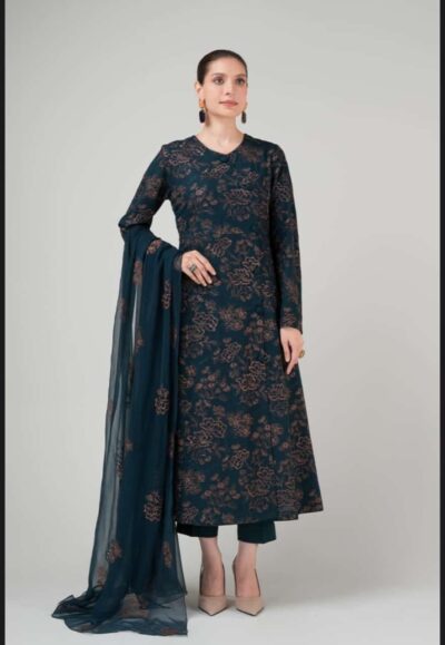 Bareeze -Dhanak Embroidery 3pc Suit