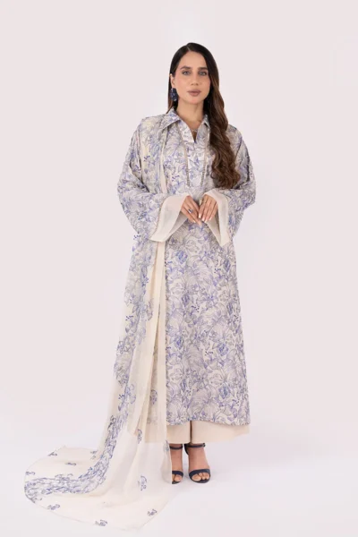 Bareeze-Dhanak Heavy Embroidered 3pc
