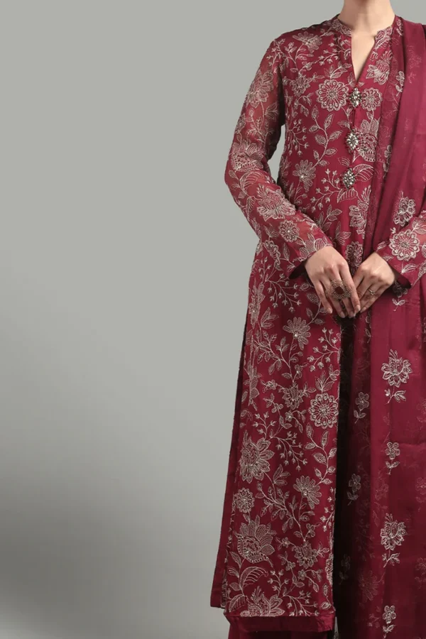 Bareeze-Fully Heavy Embroidered 3pc Dress