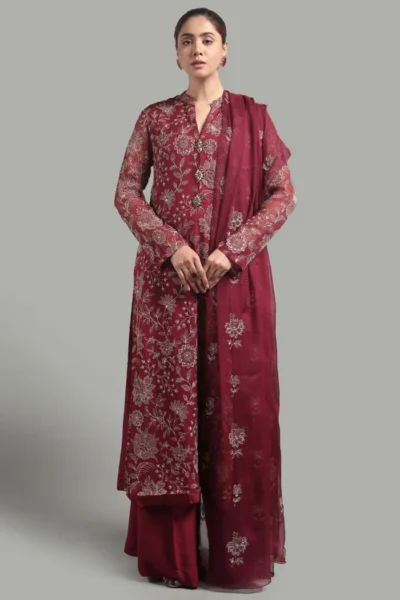 Bareeze-Fully Heavy Embroidered 3pc Dress