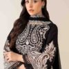 Black Embroidered Lawn 2pc – Elegant Partywear for Women