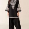 Black Embroidered Lawn 2pc – Elegant Partywear for Women