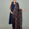 Dhanak Emroidery Dress with Heavy Embroidered Shawl