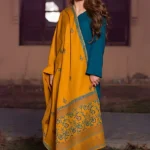 Dhanak With Dhanak EmbroiIdery Shawl