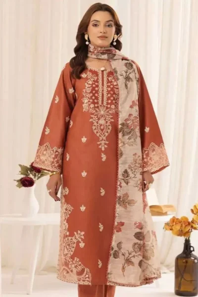 Dhanak With Digital Wool Shawl