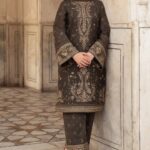 Embroidered Dhanak 3pc suit