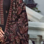 Heavy Embroidered Dhanak 3pc with Fully Embroidered Shawl