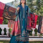 Hussain Rehar-Heavy Embroidered Dhanak 3pc