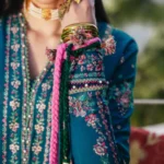 Hussain Rehar-Heavy Embroidered Dhanak 3pc