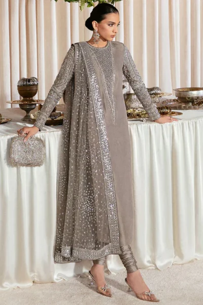 Hussain Rehar-Partywear 3pc Dress