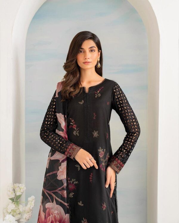 Iznik-Embroidery Dhanak 3pc Suit