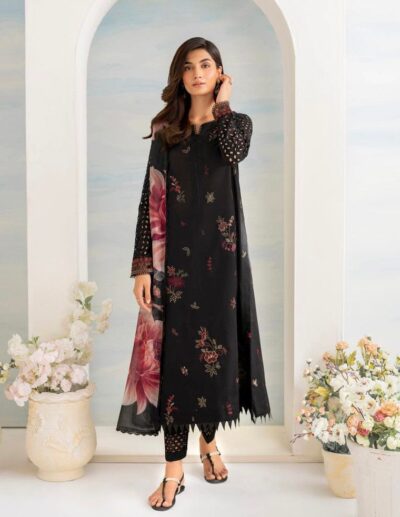 Iznik-Embroidery Dhanak 3pc Suit