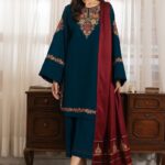 Jazmin- Dhanak Embroidery 3pc Suit