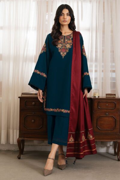 Jazmin- Dhanak Embroidery 3pc Suit