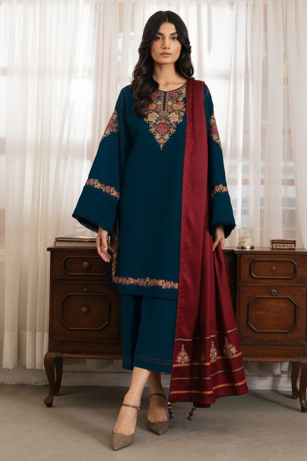 Jazmin- Dhanak Embroidery 3pc Suit