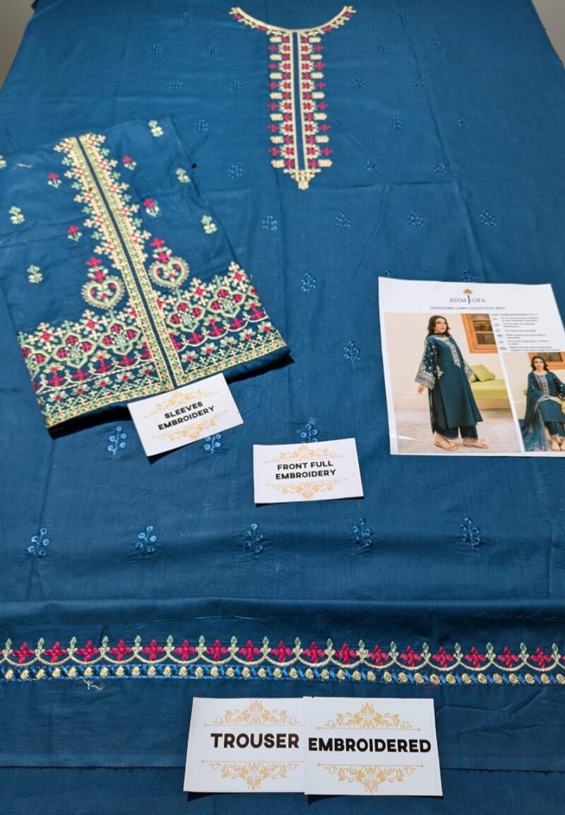 Lawn 2pc Embroidered Dress