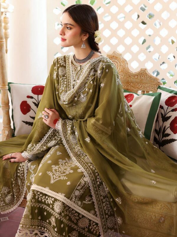 Mahnur-Dhanak Embroidered with Embroidery Shawl