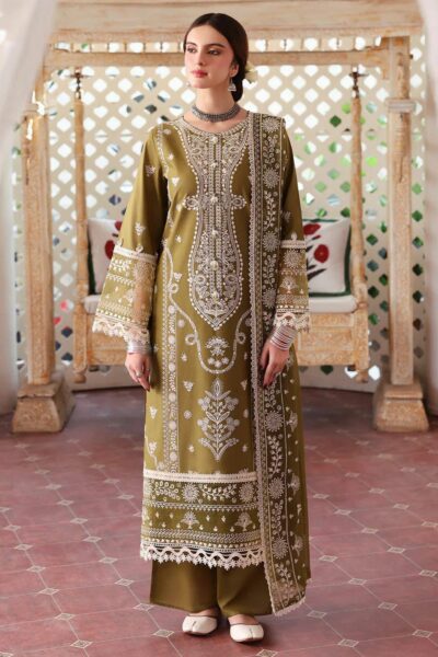 Mahnur-Dhanak Embroidered with Embroidery Shawl