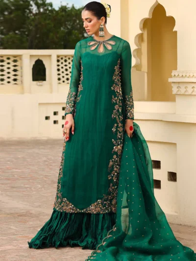 Maria B-Chiffon Partywear 3pc